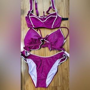 Adorable VS 3 PC bikini adjustable 34DDD and XL